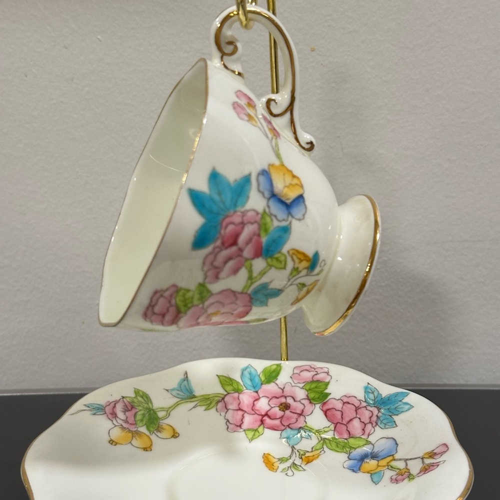 EB Foley Bone China Teacup and Saucer Set